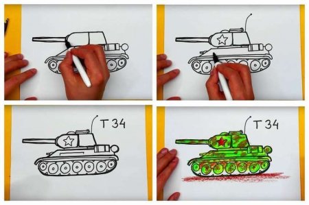 Рисование Колдина танк