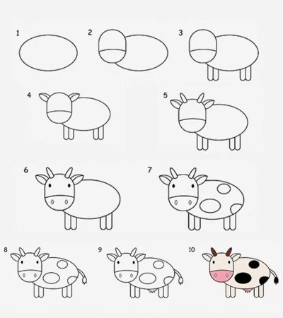 Рисунки животных для детей