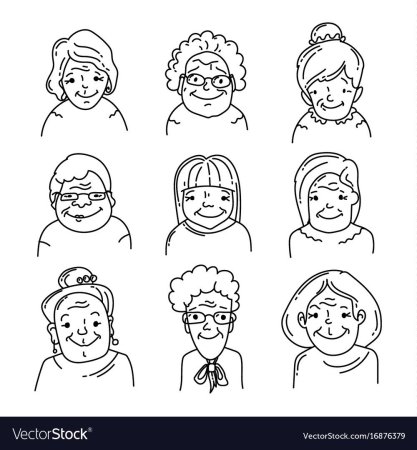 Бабушка рисунок
