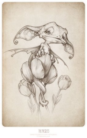 Фэнтезийные существа скетчи