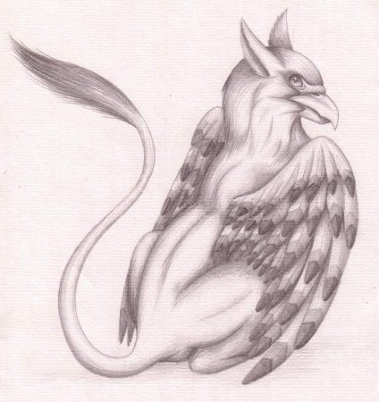 Мифические существа карандашом