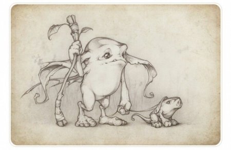 Фантастические существа карандашом