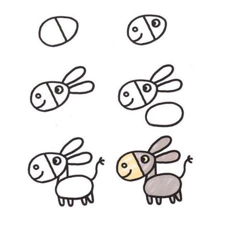 Поэтапное рисование для детей