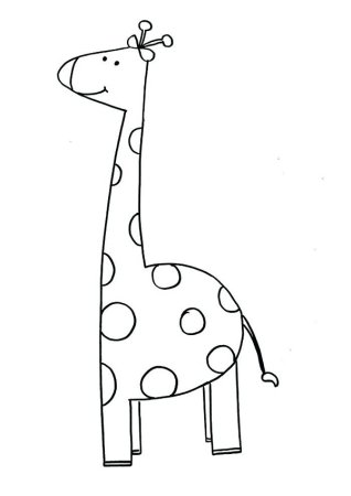 Жирафик детский рисунок