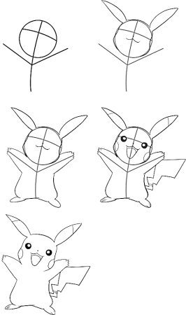 Поэтапное рисование собаки