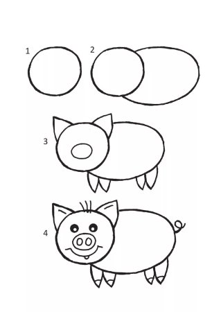 Поэтапные рисунки для малышей