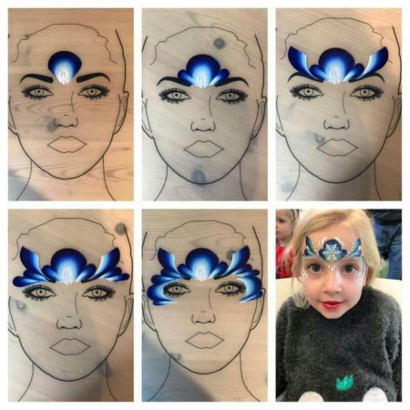 Аквагрим пошагово