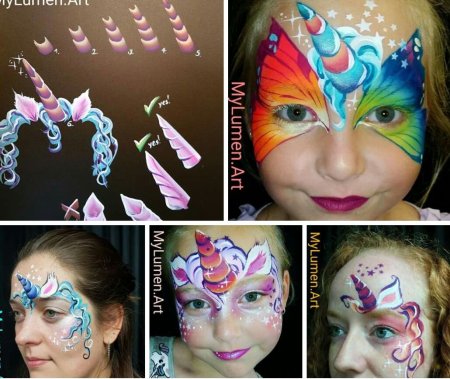 Аквагрим для детей пошагово