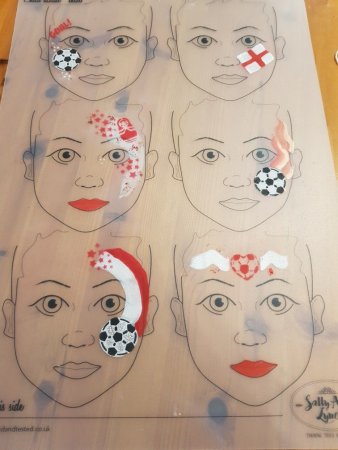 Шаблоны детских лиц для рисования аквагрима