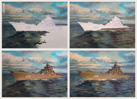 Рисование маслом пошагово