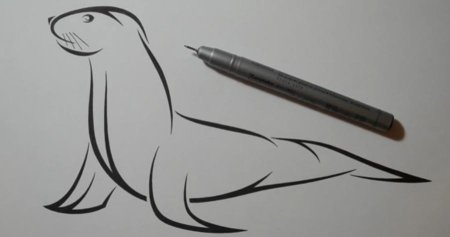 Волк тату эскиз