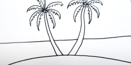 Пальма карандашом