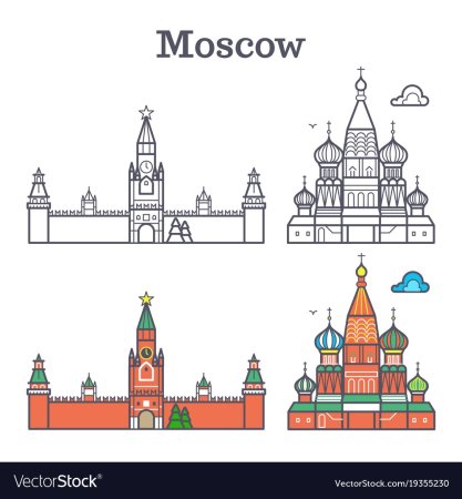 Спасская башня Московского Кремля для раскрашивания детям