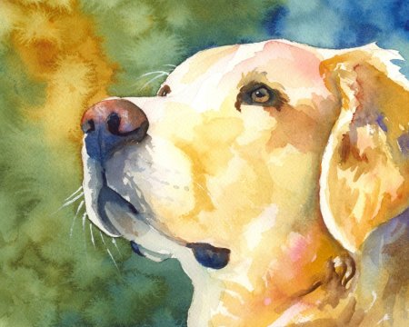 Животные гуашью