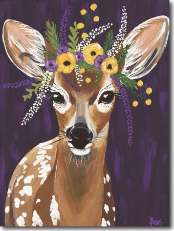 Животные гуашью