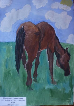 Рисунки гуашью