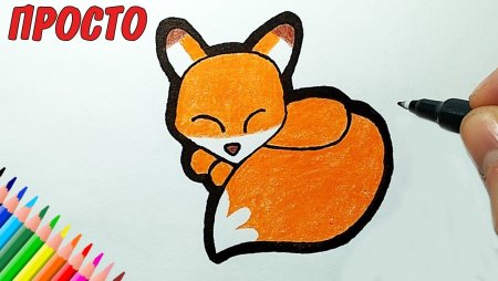 Рисунки фломастерами легкие