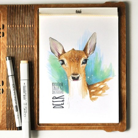 Рисунки маркерами