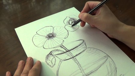 Чайник вид спереди карандаш