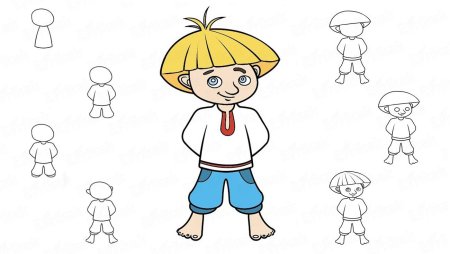 Схема рисования человека для детей