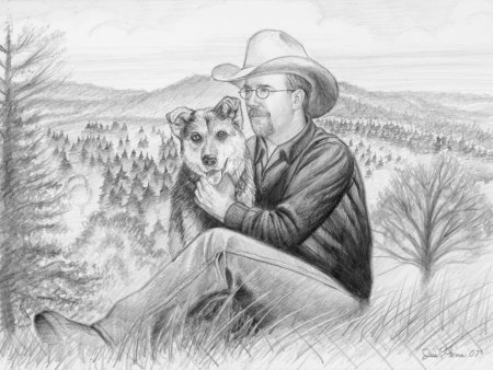 Человек и животное Наброски