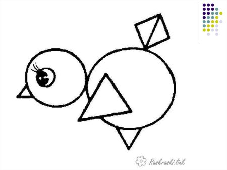 Животные геометрическими фигурами