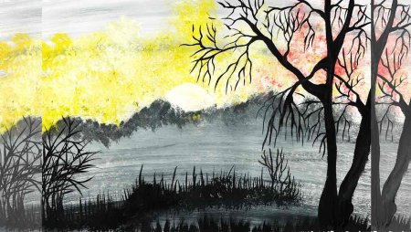 Фото на 14 января день рисовать простые с гуашью