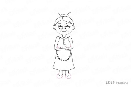 Бабушка рисунок