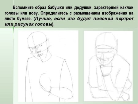 Рисунок бабушки поэтапно