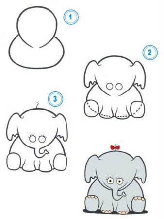 Пошаговые рисунки для детей