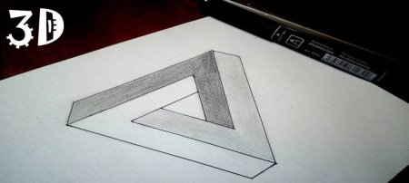 Рисунок 3д карандашом для начинающих пошагово
