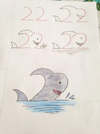 Рисовать из цифр простые рисунки