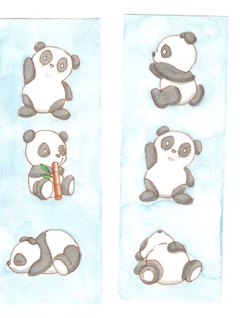 Как нарисовать панду поэтапно