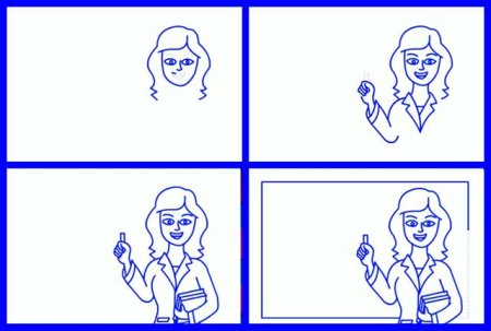 Поэтапное рисование клоуна