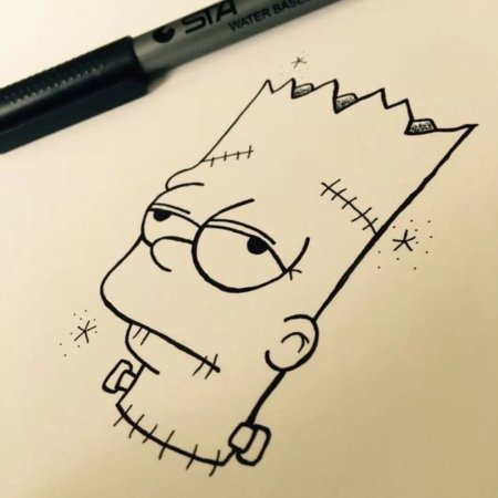 Необычные рисунки легкие ручкой