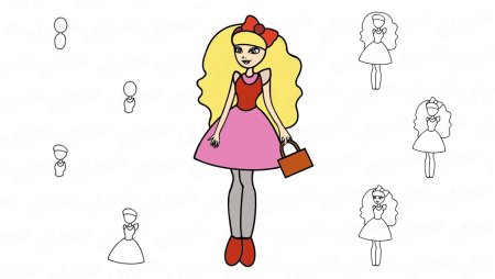 Этапы рисования лица