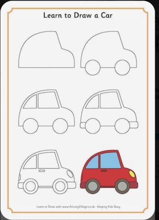 Рисование трактор старшая группа