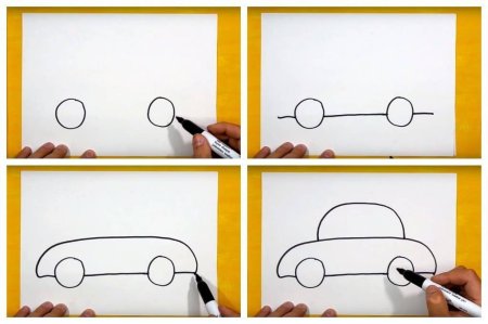 Поэтапное рисование авто