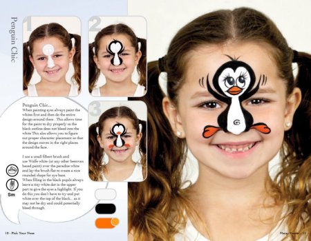 Схемы аквагрима для детей простые