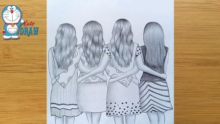 Картинки для срисовки подруги