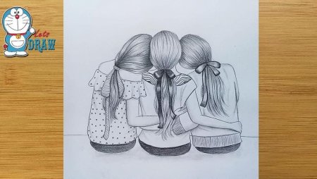 Лёгкие рисунки для подруг