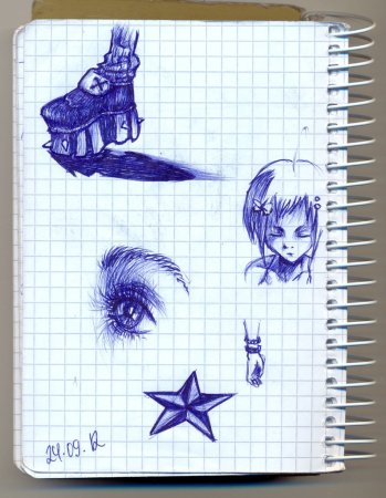 Красивые рисунки в тетради