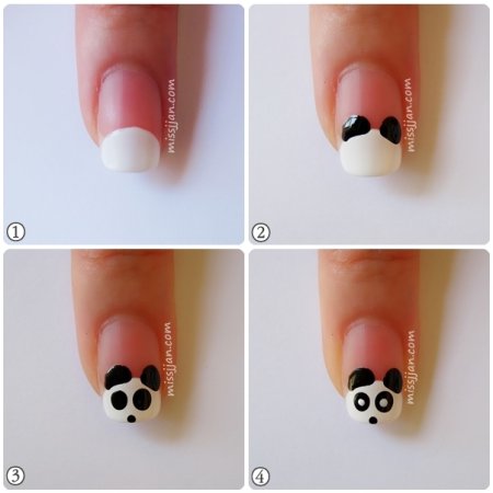 Лёгкие узоры на ногтях