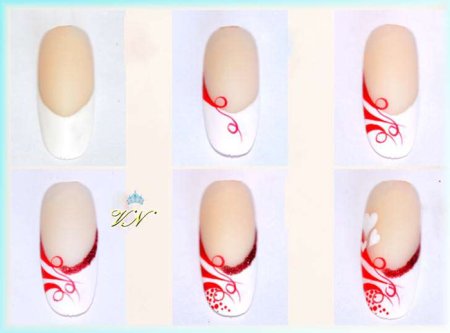 Рисование на ногтях пошагово