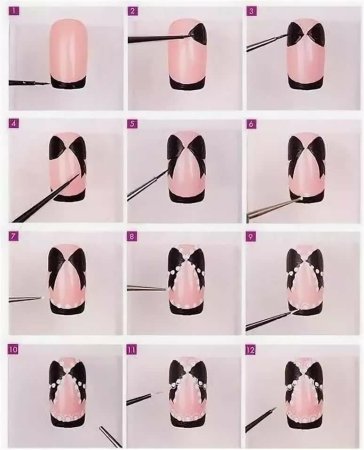 Рисунки на ногтях пошаговое выполнение