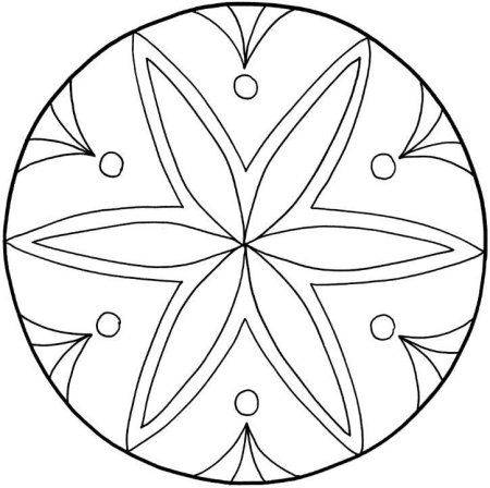 Орнамент в круге легкий