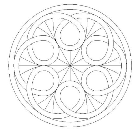 Круговой орнамент простой