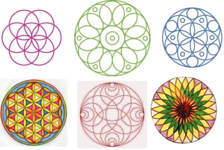 Растительный орнамент в круге