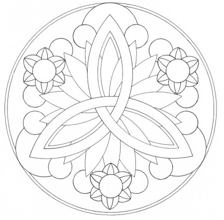 Геометрический узор в круге