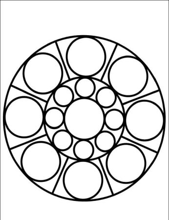 Геометрический орнамент в круге